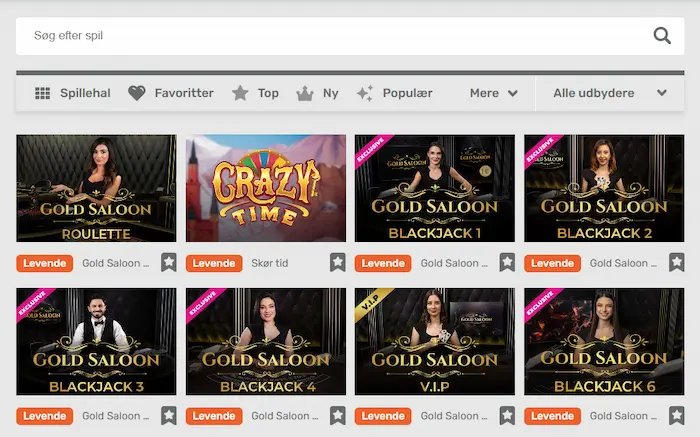 CampoBet Casino spil